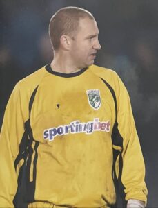 GK coachPaul De Garis in playing days